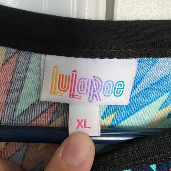 Lularoe Aztec print Randy baseball tee - Picture 3 of 4